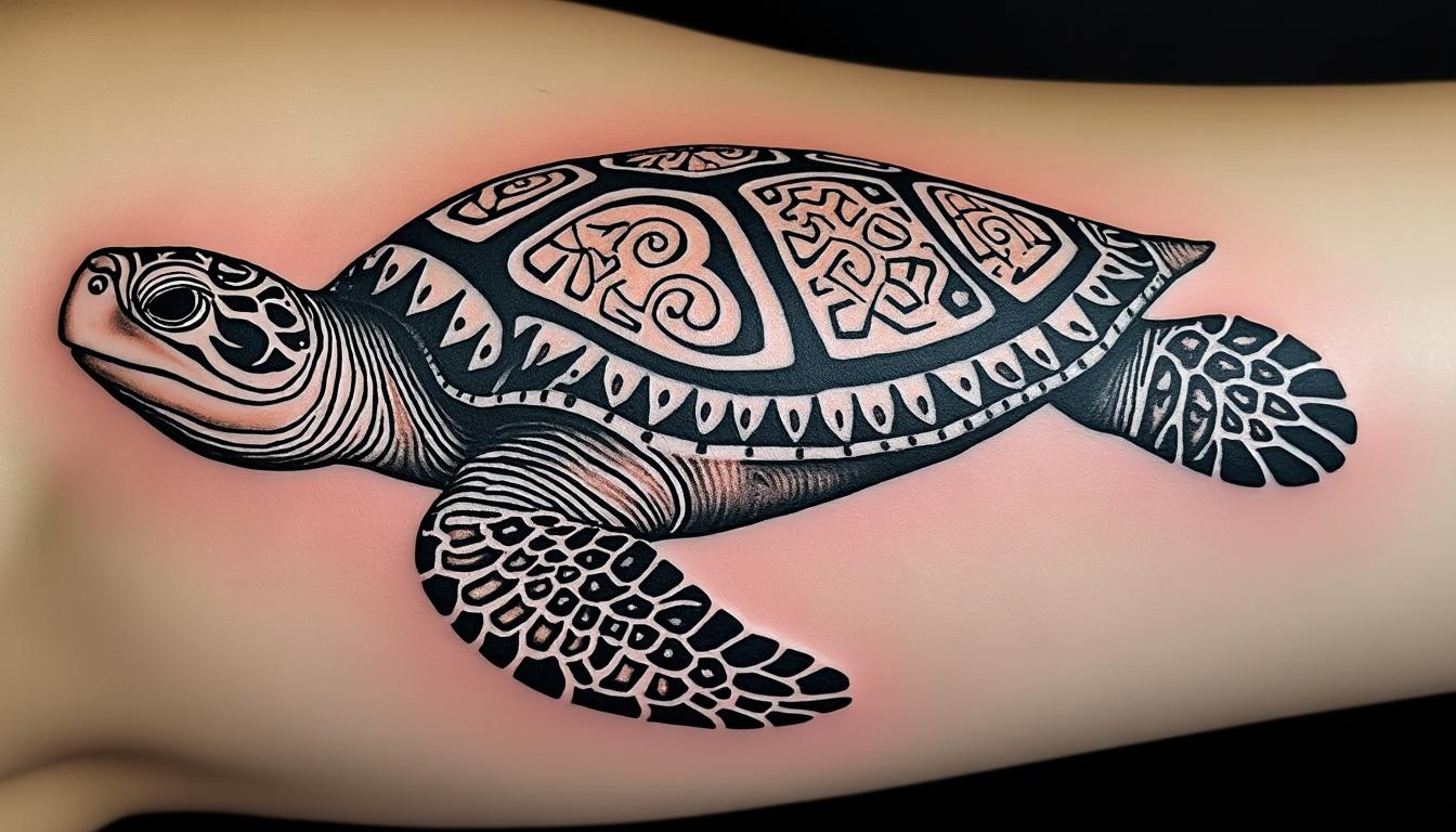 découvrez la signification profonde du tatouage tortue, symbole de sagesse et de longévité. explorez l'histoire et les valeurs qu'incarne ce tatouage unique, témoignant d'une connexion avec la nature et la patience. plongez dans l'univers des tatouages inspirants !