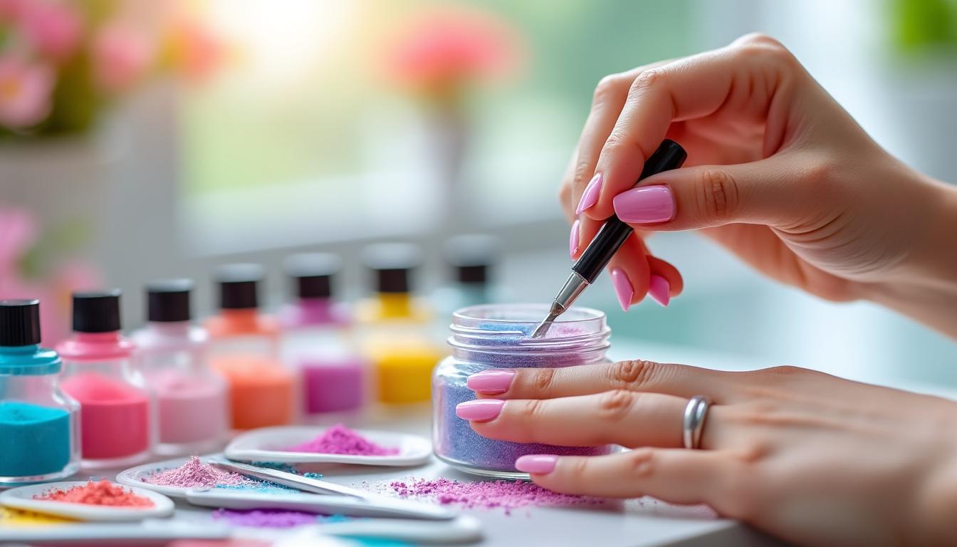 découvrez la technique du dip powder : une méthode innovante de manucure qui consiste à plonger les ongles dans une poudre colorée pour un résultat durable, sans utilisation de lampe uv. idéale pour des ongles résistants et une tenue longue durée !