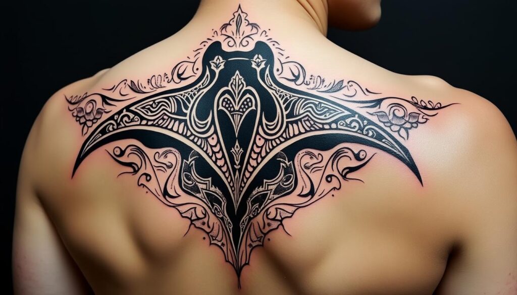 Tatouage de raie manta : un symbole de liberté et sagesse