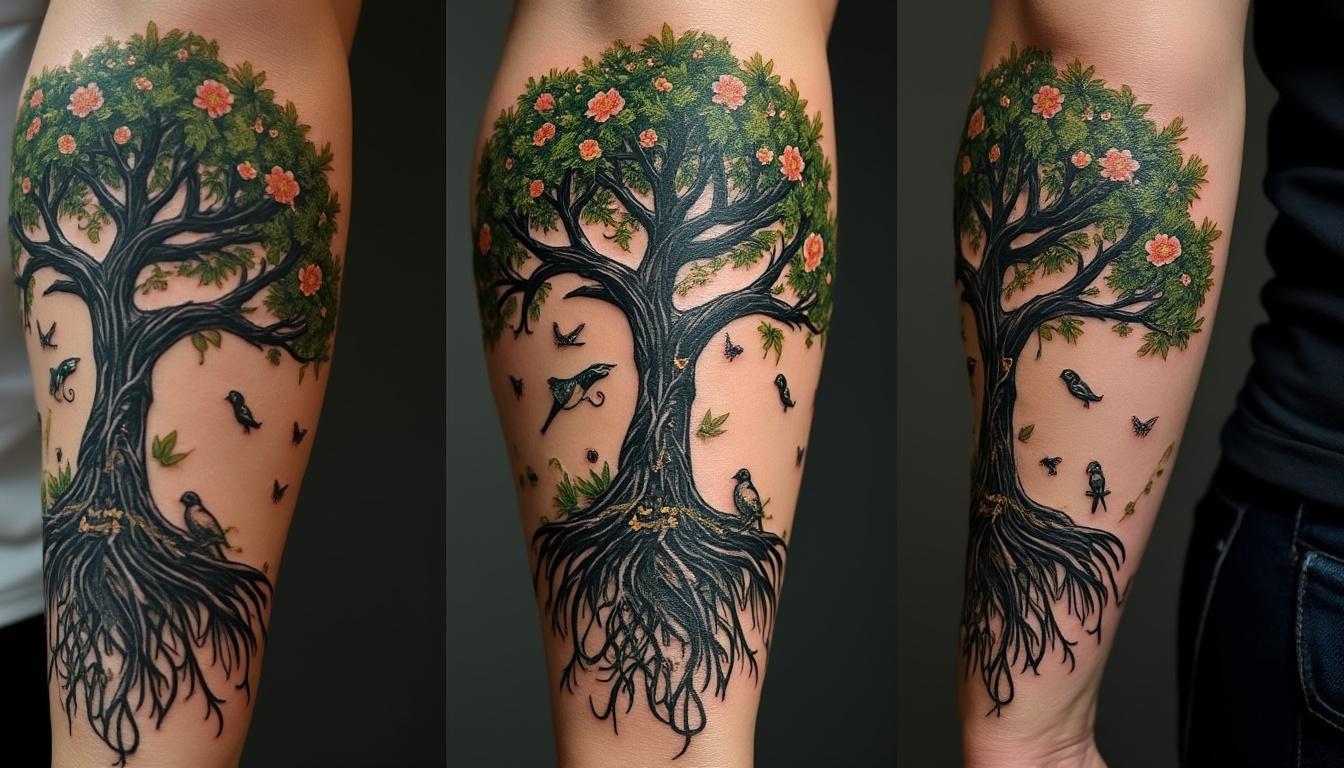 découvrez la signification et la symbolique profonde du tatouage arbre de vie dans la culture moderne. explorez les origines de ce motif emblématique et son impact actuel sur l'identité et l'expression personnelle.