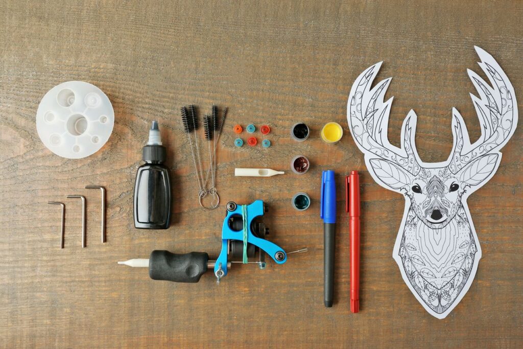 modele de tatouage cerf