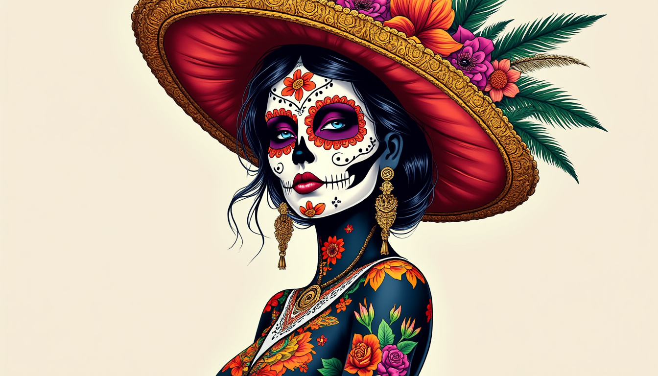 découvrez la signification et la symbolique du tatouage catrina, une figure emblématique de la culture mexicaine évoquant la mort, la beauté et la mémoire. idées, origines et inspirations pour un tatouage unique.