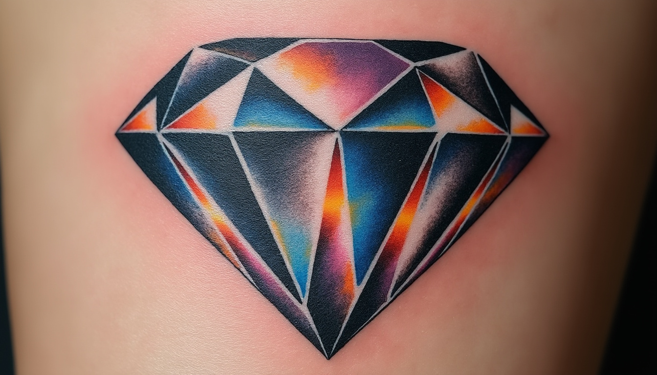 découvrez la symbolique secrète du tatouage de diamant : force, éternité, pureté et résilience. apprenez ce que signifie vraiment porter un diamant sur la peau et le message profond qu'il véhicule.