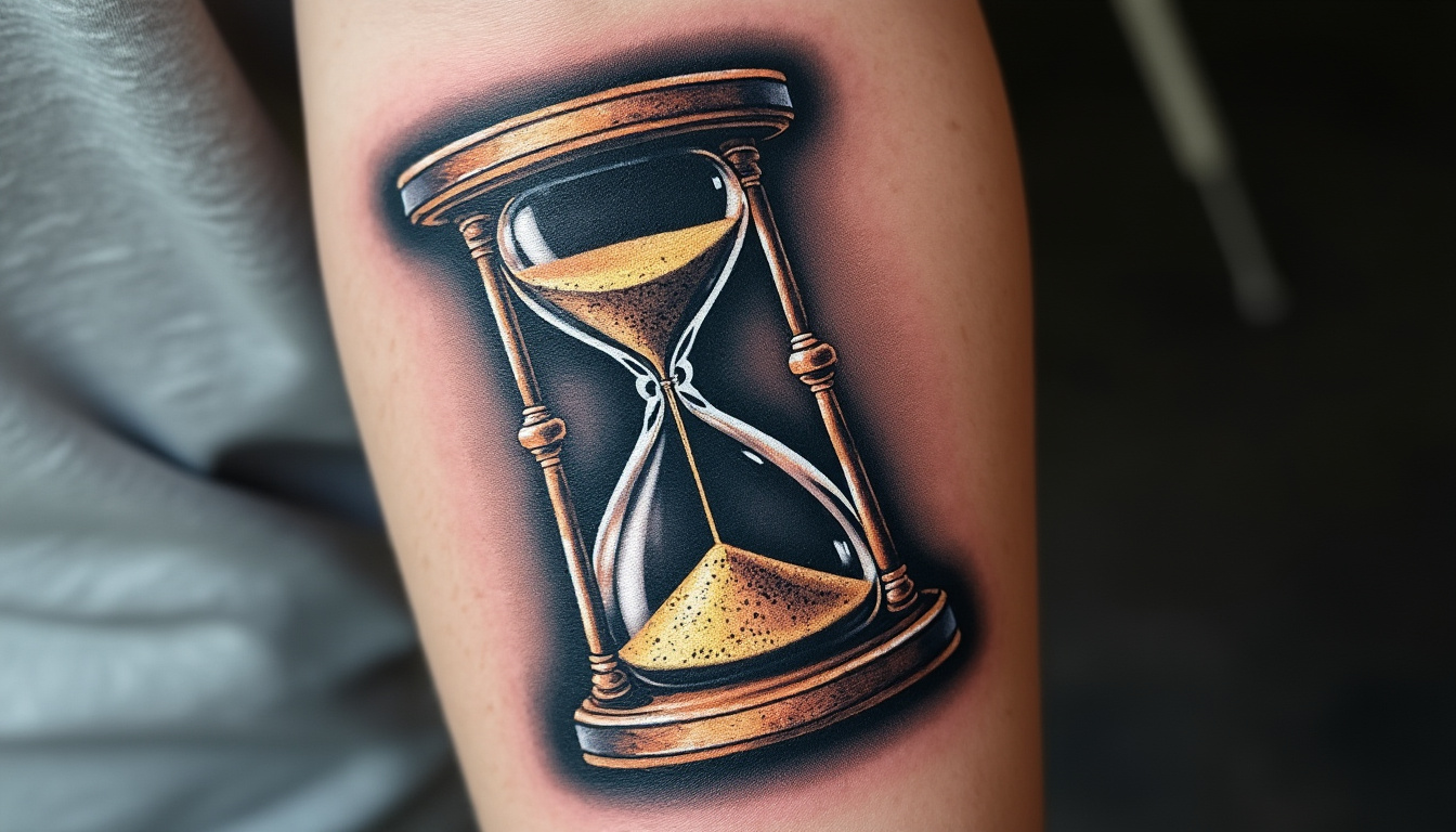 découvrez la signification profonde du tatouage sablier dans l'art corporel : symbole du temps qui passe, de la réflexion sur la vie et de la transformation personnelle.