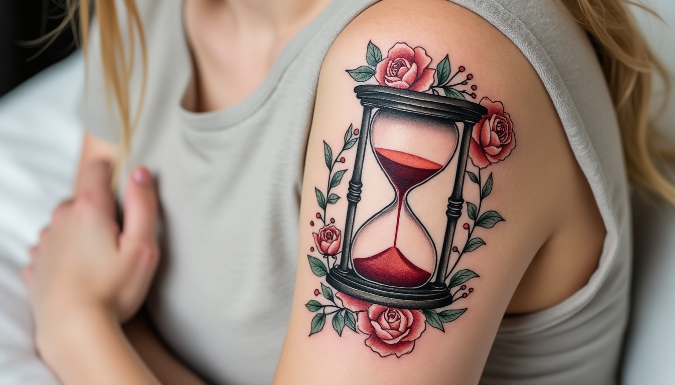 découvrez la signification profonde du tatouage sablier dans l'art corporel, un symbole puissant du temps, de la vie et de la transformation personnelle.
