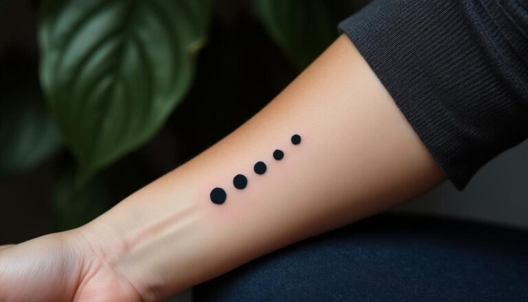 découvrez la signification et l'origine du tatouage de trois points alignés. explorez les différentes interprétations de ce motif minimaliste et son histoire fascinante.