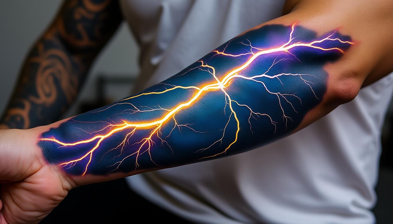 découvrez la signification et le symbolisme du tatouage éclair, un motif puissant représentant énergie, force et transformation. explorez ses origines et son impact dans l’univers du tatouage.