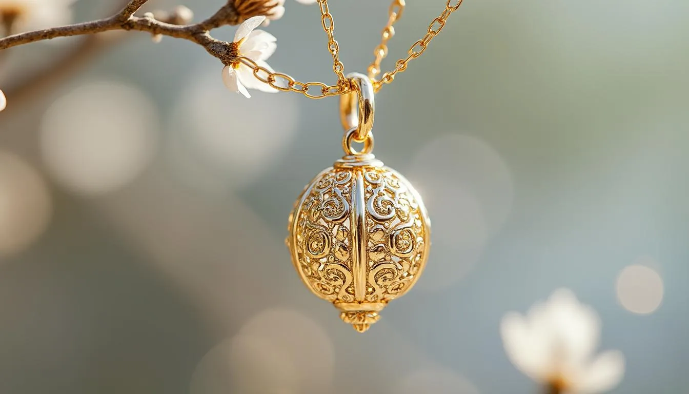 Pendentif Breloque Turquoise Naturelle En Or 18 Carats - Baguette Sertie Or Jaune
